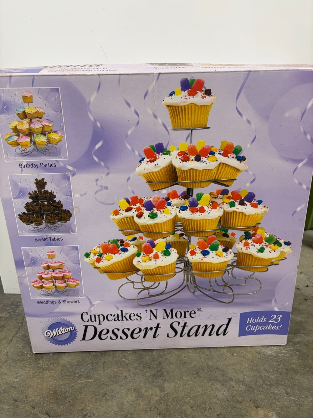 Wilton Cupcakes 'N More Dessert Stand in Silver